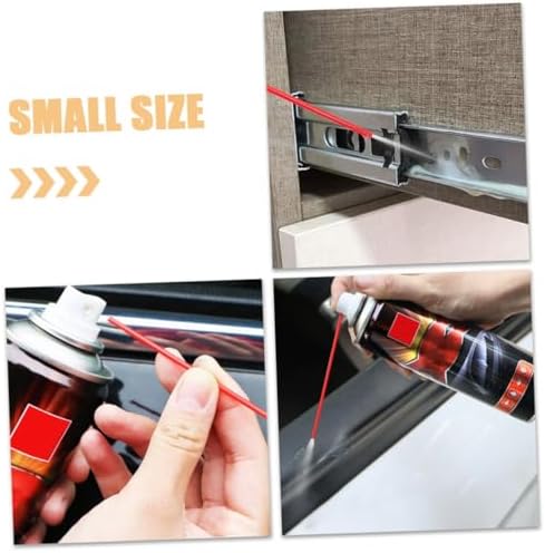 HOMSFOU 200Pcs Rust Remover Tubes with Spray Nozzles for Aerosol Cans