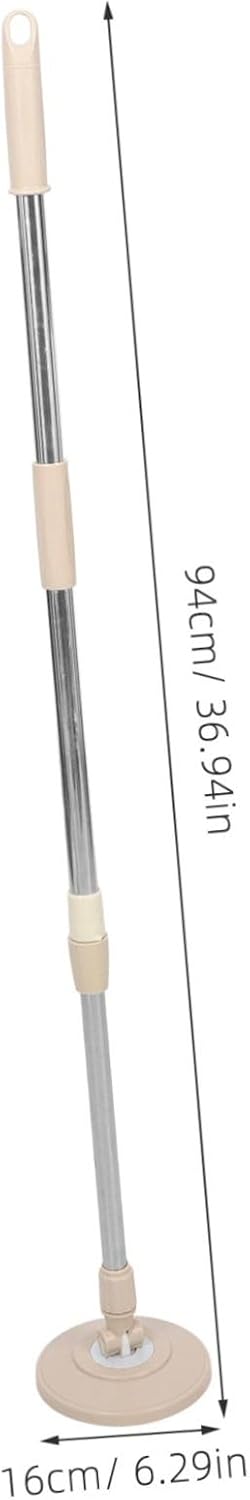 Detachable Rotary Mop Pole with Reinforced Stainless Steel Handle