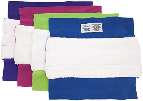 Xanitize Wet Mop Pads 4-Pack - 2 Sided Fleece Terry Cloth