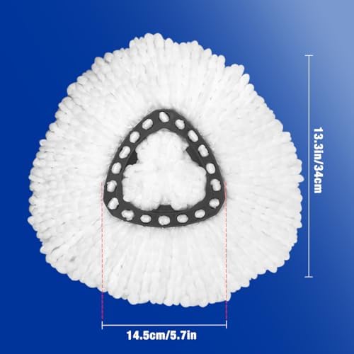 Home Times 3 Pack Mop Head Refills with 36 Cleaning Tablets