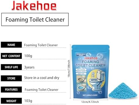 Jakehoe Foaming Toilet Cleaner Ocean Fresh Scent 353 oz
