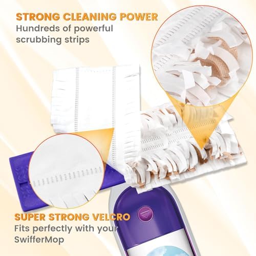 15 Count Swiffer PowerMop Refill Pads for Multi-Surface Cleaning