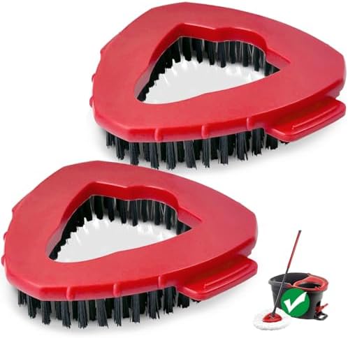 Spin Mop Scrub Brush Head 2 Pack for EasyWring 1-Tank System