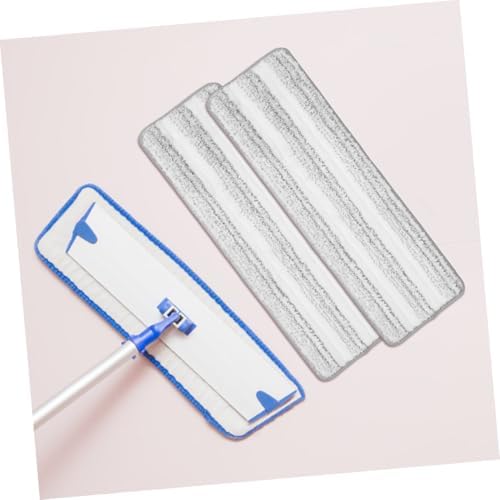 Ipetboom 2pcs Thickened Flat Mop Pads Reusable for Hardwood Tile