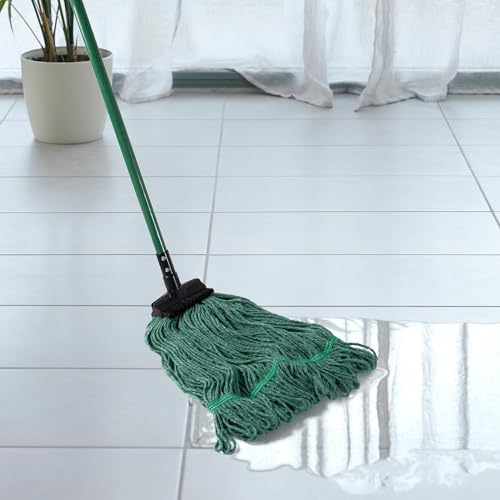 Matthew Heavy Duty Mop Head Replacement 2-Pack Green with Brush