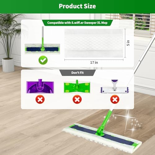 55 Count Heavy Duty Mop Refills for Swiffer XL