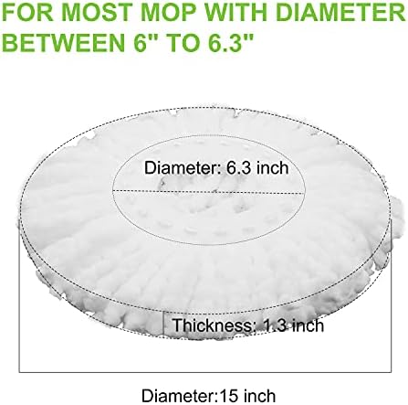 MZY LLC 4 Pack Spin Mop Refill Heads