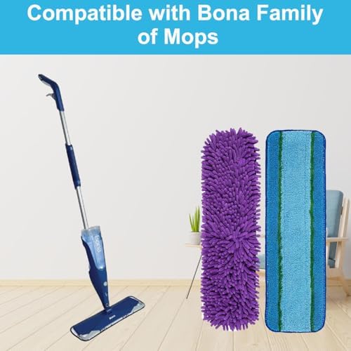 Alrens 10 Pack Mop Pads Replacement for Bona Mops 1