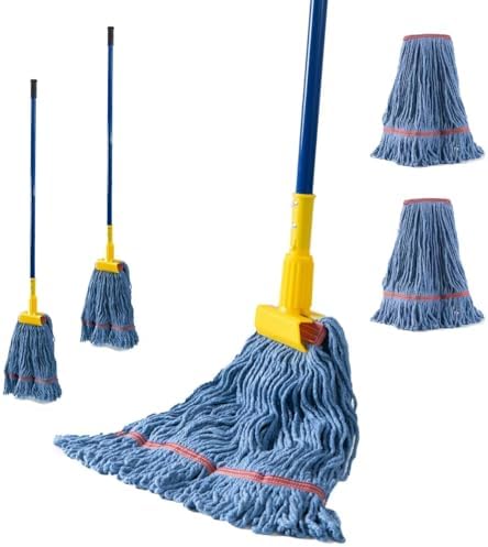 Matthew Commercial Mop - 3 Sets with Replacement Heads