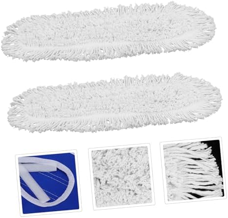 2pcs Dust Mop Head with Blue White Threads