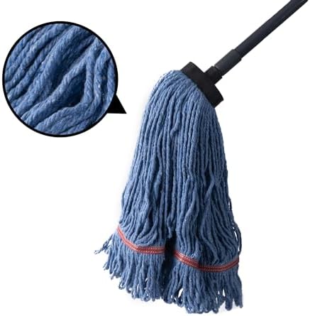 Heavy Duty Wet Mop with Screw Handle - 4 Sets