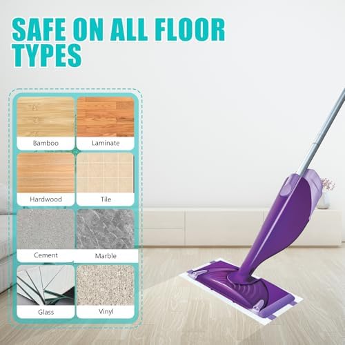 ZQZiQi 60 Count Swiffer Wet Jet Mop Pad Refills