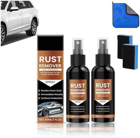 Heavy Duty Rust Remover Spray - 2 Pack for Cars and Metal