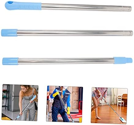 PACKOVE 1set Stainless Steel Mop Rod Replacement Retractable