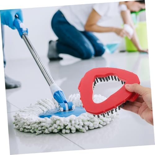 2pcs Stiff Bristle Replacement Scrub Brush for Triangular Mop