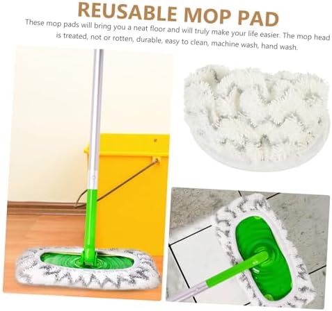 Ipetboom 2pcs Mop Refill Covers Microfiber Pads for Hardwood Tile Marble Cleaning