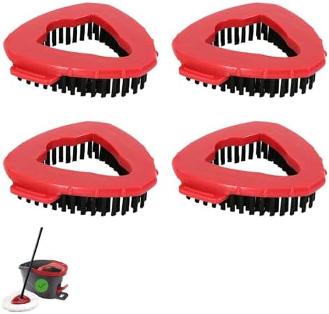 4 Pack Scrubber Mop Heads for O Cedar 1 Tank System