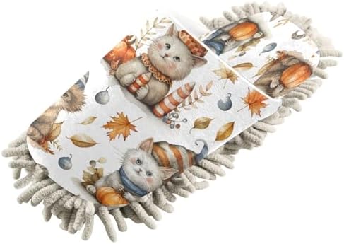 Zhirexin Halloween Cleaning Mop Slippers