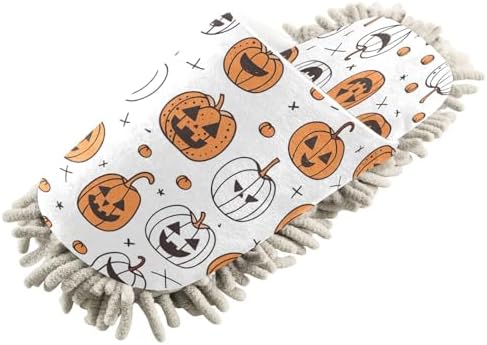 Zhirexin Halloween Pumpkin Cleaning Slippers 1