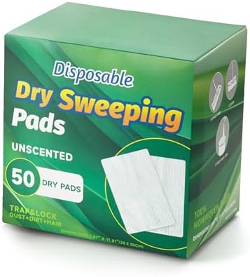 Peachicha Dry Sweeping Cloths Mop Refills 50 Count 1