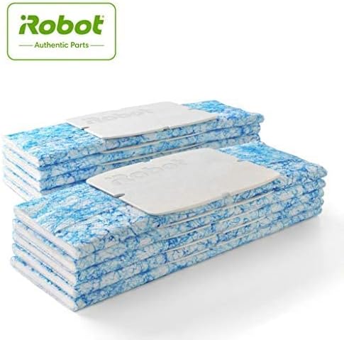 iRobot Braava Replacement Mopping Pads 10 Count Pack of 2 Blue White