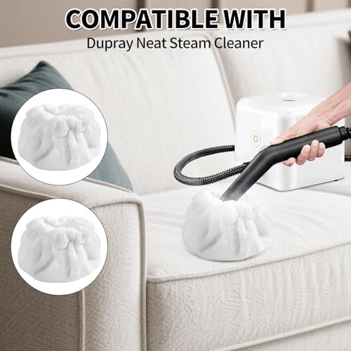 Yicotira Microfiber Bonnet Steam Mop Pads 8 Pack