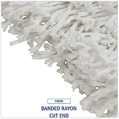 Boardwalk Banded Rayon Cut-End Mop Head Replacement 1