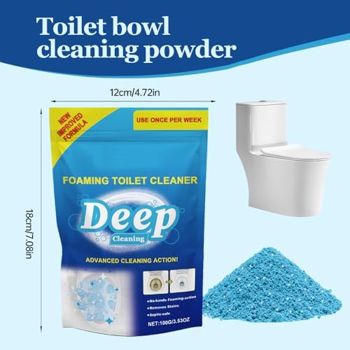 Eadwe Toilet Cleaner Foaming Powder for Deep Cleaning