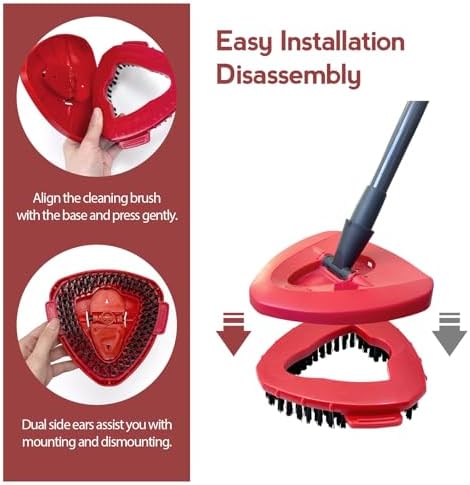 Spin Mop Scrub Brush Head 2 Pack for EasyWring 1-Tank System