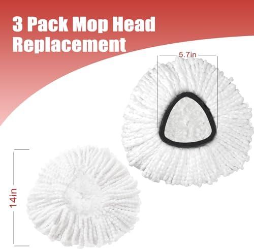 Koolstuffs Spin Mop Head Replacement 3 Pack CR01