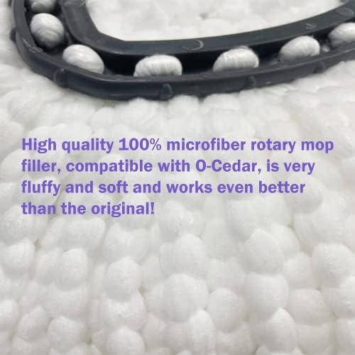 6 Pack Mop Replacement Heads for O-Ceda EasyWrin Spin Mop