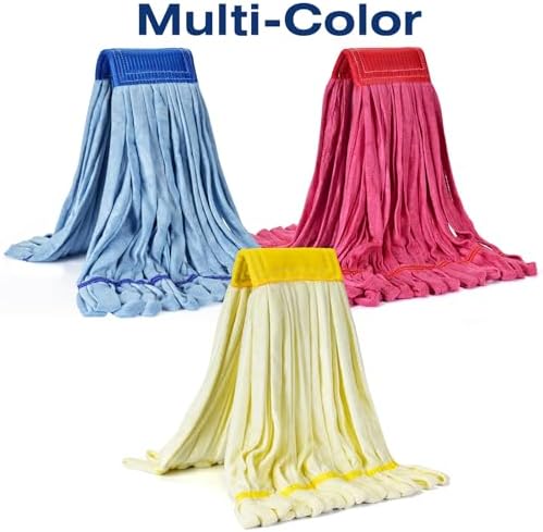 Matthew Microfiber Tube Mop Replacement Head 12 Pack Medium Blue