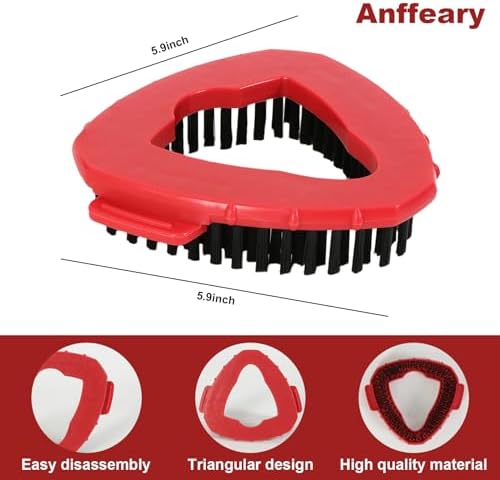 4 Pack Scrubber Mop Heads for O Cedar 1 Tank System