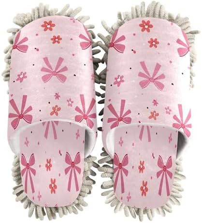 Zhirexin Microfiber Mop Slippers for Men Women Floor Cleaning