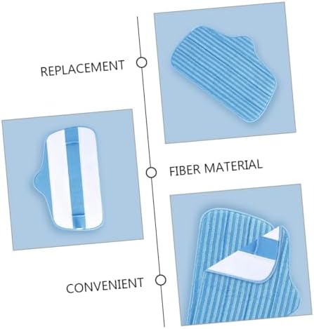2pcs Reusable Microfiber Mop Pads for Hardwood Floors