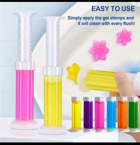 Toilet Gel Stamp Remover 84 Flowers 6 in 1
