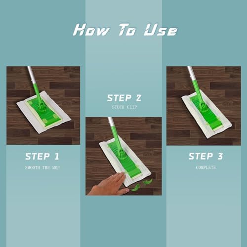UKEENOR 50 Count Dry Mop Refills 78x118 Inch Extra Thick