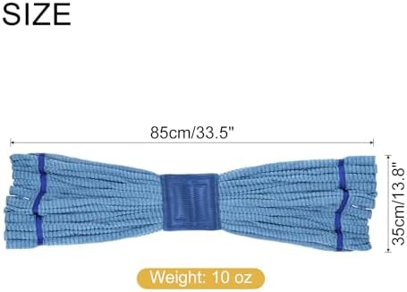 MECCANIXITY Commercial Mop Head Replacement - 10 Oz 335 Inch Microfiber Blue