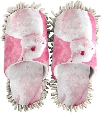 FLildon Microfiber Mopping Slippers with 3D Print Design