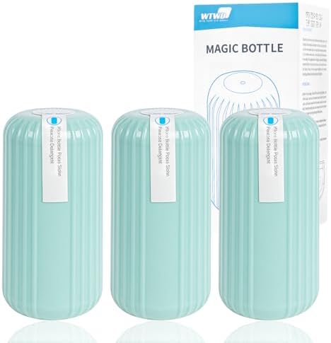 3Pcs WTWD Automatic Toilet Cleaner with Odor Removal and Magic Bottle Design