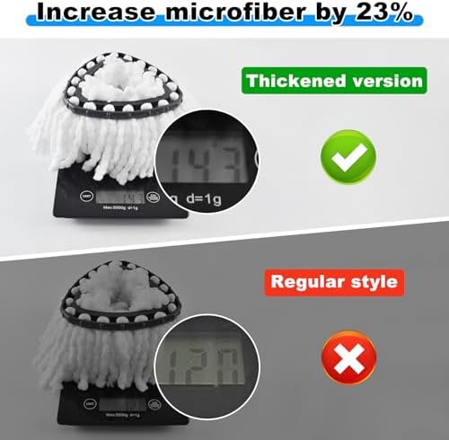 4PCS Microfiber Mop Heads for O-Cedar 1-Tank System