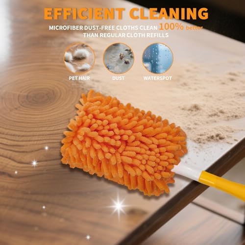 REBLEU Reusable Duster Refill - 4 Pack for Swiffer Hand Duster