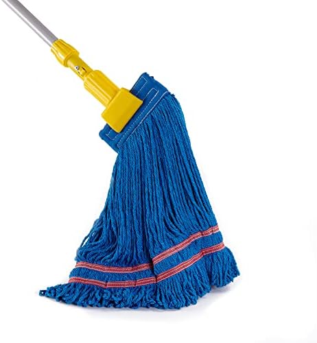 Matthew Cleaning Microfiber String Mop Head Replacement - 3 Pack Blue