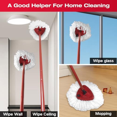 Home Times 3 Pack Mop Head Refills with 36 Cleaning Tablets