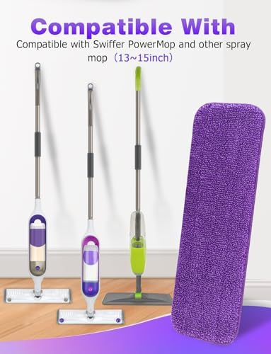 6-Pack Purple Reusable Swiffer Mop Pads