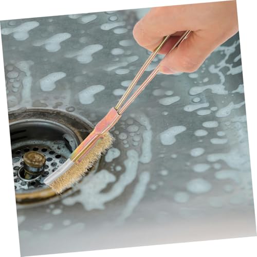 KICHOUSE 3Pcs Mini Stainless Steel Wire Brush for Rust and Grime Removal