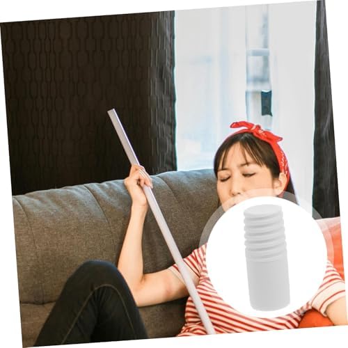 20pcs Durable Threaded Broom Handle Tips for Mopping