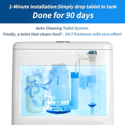 3Pcs WTWD Automatic Toilet Cleaner with Odor Removal and Magic Bottle Design