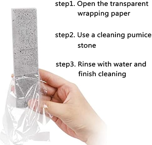 20 Pack Pumice Stones for Toilet Cleaning Calcium Remover Glass Material