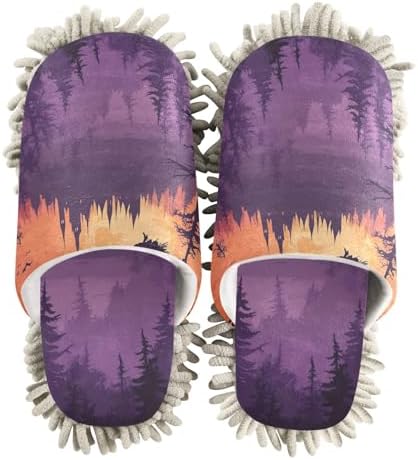 FLildon Microfiber Cleaning Slippers Halloween Witch Size L